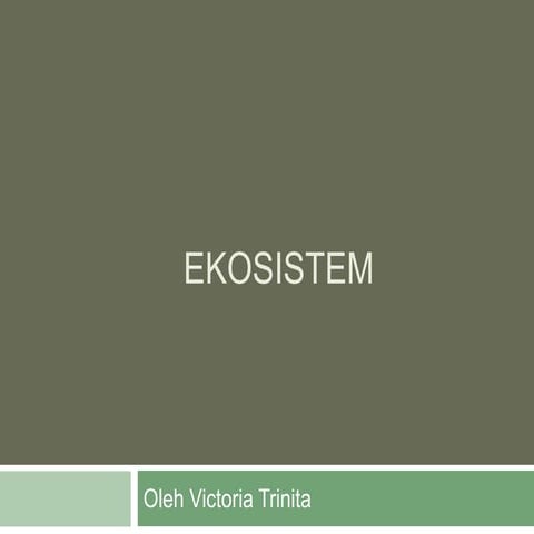Ekosistem