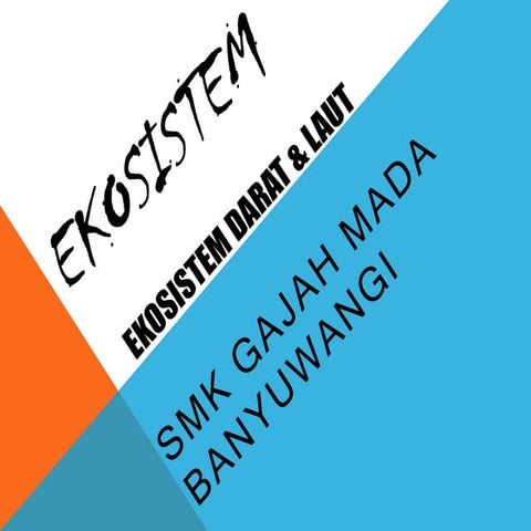 Ekosistem Darat & Air MAK