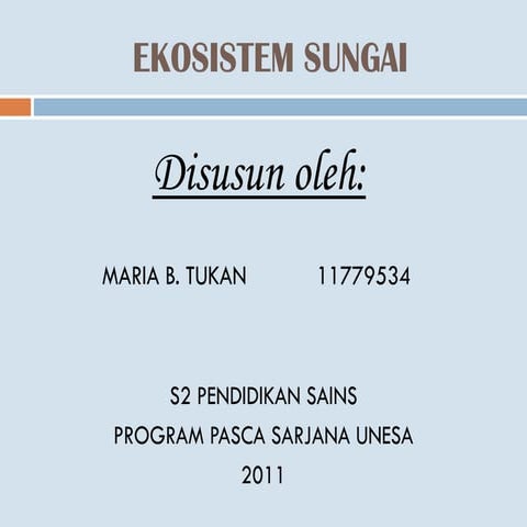 Ekosistem sungai