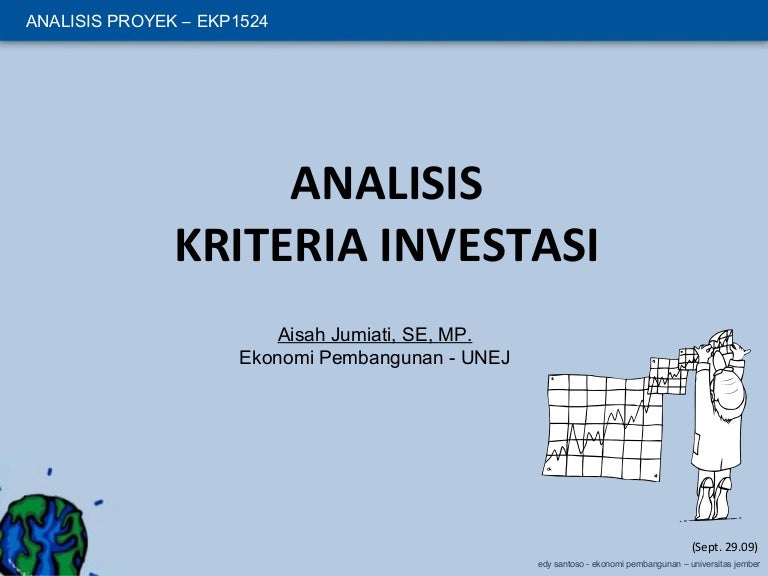 Analisis Kriteria Investasi Analisis Proyek Bab 3