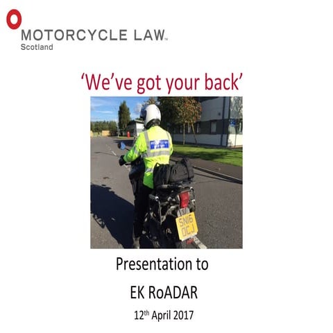 'We've got your back' - East Kilbride RoADAR Group