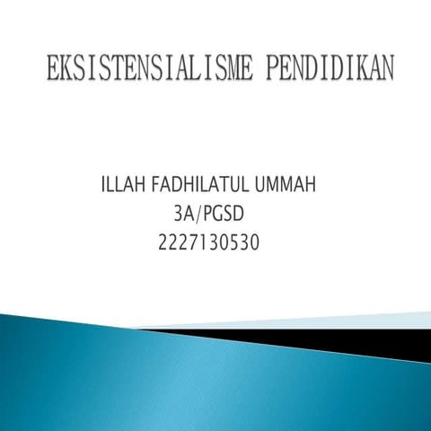Eksistensialisme pendidikan