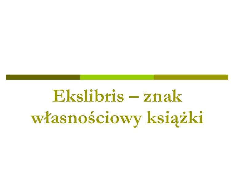 Ekslibris