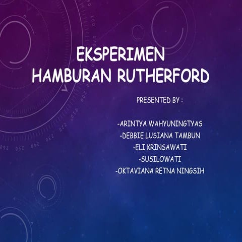 Eksperimen hamburan rutherford kel. 1