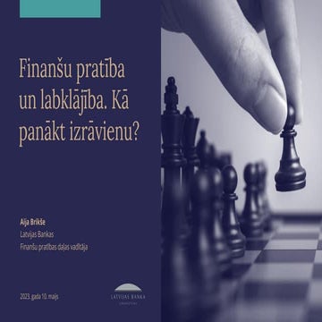 Ekspertu saruna par finanšu pratību