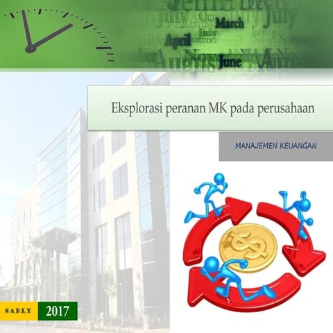 Eksplorasi peranan Manajer Keuangan pada perusahaan