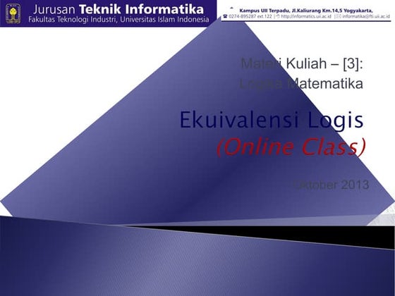 Ekuivalensi logis online class