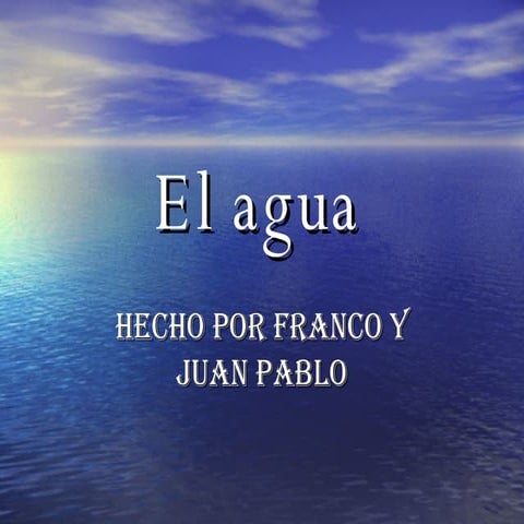 el agua por franco