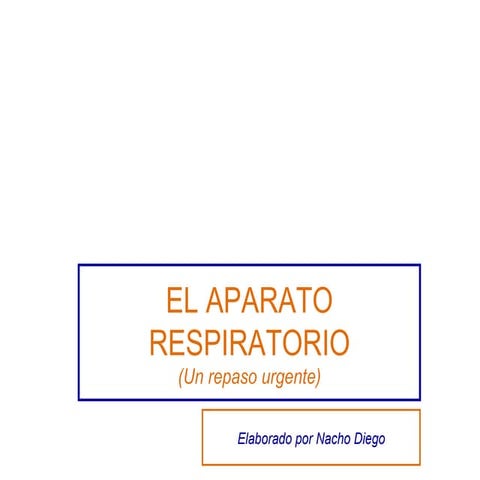 El Aparato Respiratorio