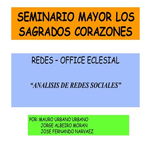 ANALISIS DE REDES SOCIALES