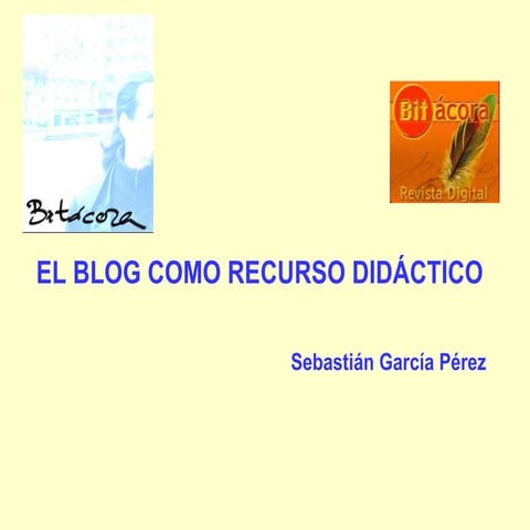 El blog como recurso didáctico