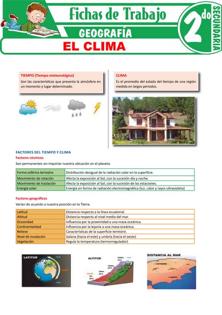 Hojas De Trabajo Imprimibles Sobre Accidentes Geográficos Para Segundo ...