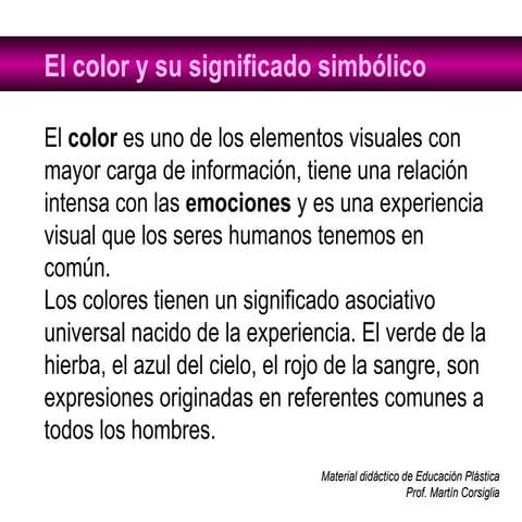 El Color Y Su Significado SimbóLico