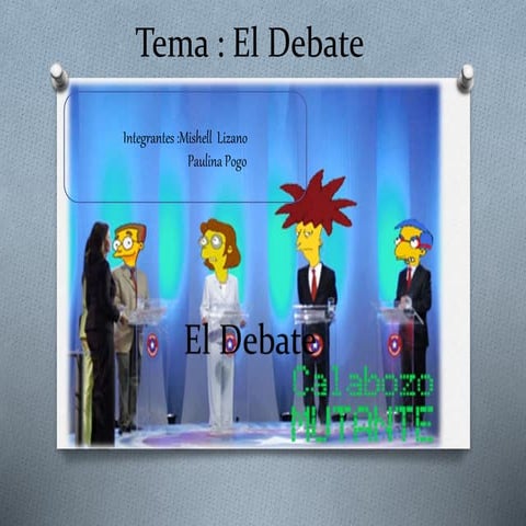 El debate-exposicion