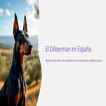 El Doberman:de las razas de perros más admiradas del mundo canino | PPTX