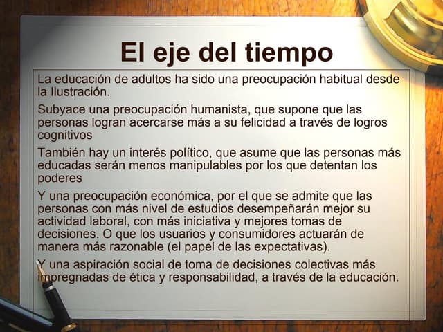 (Borrador) Señas de identidad de la Educación Permanente para el futuro