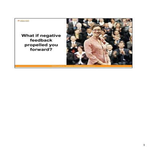 How to Boost Your Career Through Negative Feedback