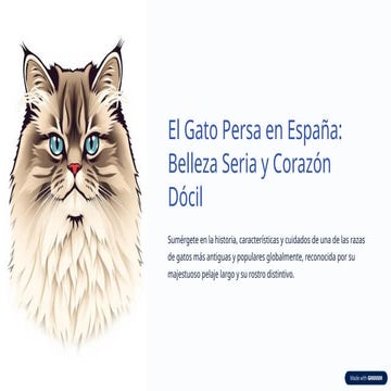 Gato raza persa | PDF