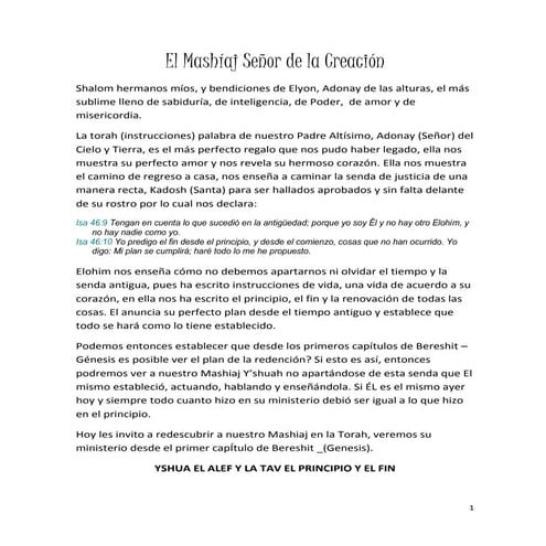 El Mashíaj-y-el-Evangelio-en-la-Creación