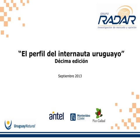 El perfil del internauta uruguayo 2013