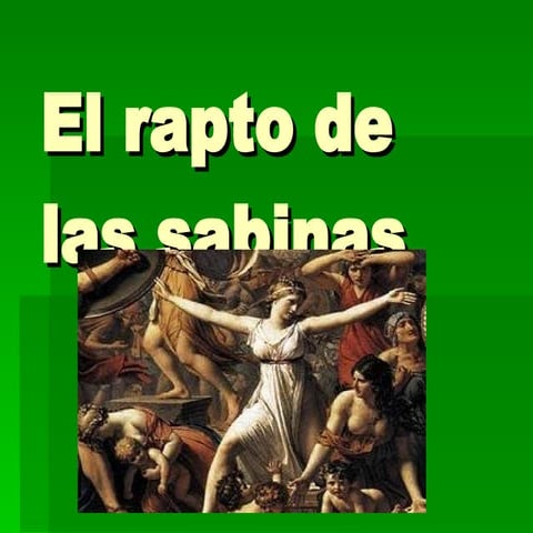 El Rapto De Las Sabinaspres