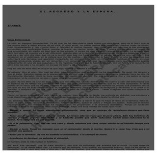 El regreso y la espera de R. Pfeiffer