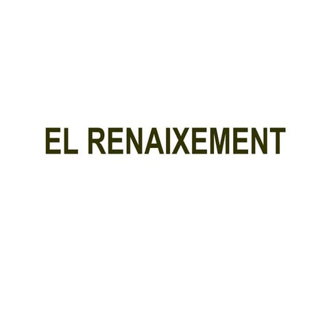 El Renaixement