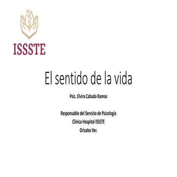 Presentación sobre el sentido de la vida | PPTX