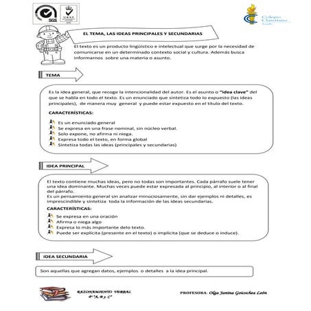 El tema-idea-principal-y-secundaria