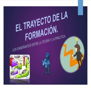 El trayecto-de-la-formación | PPT