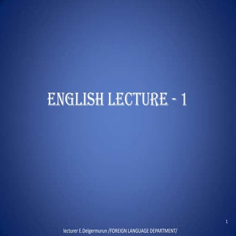 El102 lecture1