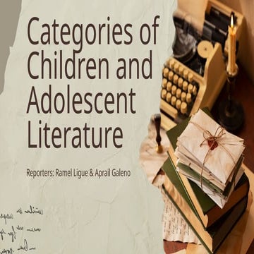 Children and Adolescents Literature sums