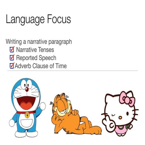 EL172 Grammar in Narrative Paragraph