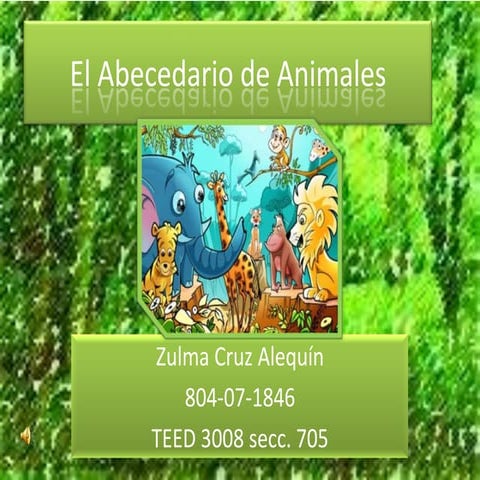 El abecedario de animales | PPTX
