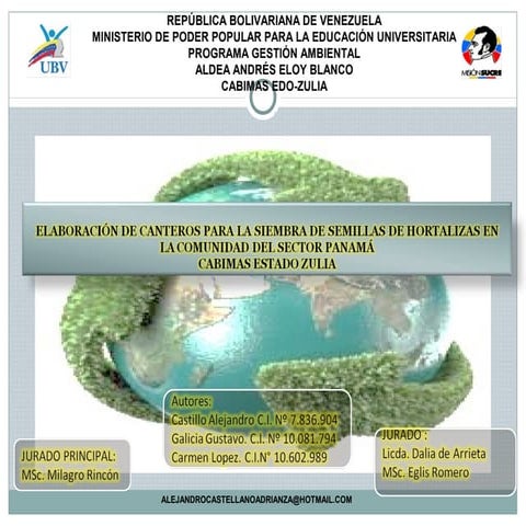 Elaboración de canteros para la siembra de semillas de hortalizas en la comun...