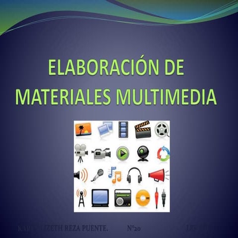 Elementos de la multimedia | PDF