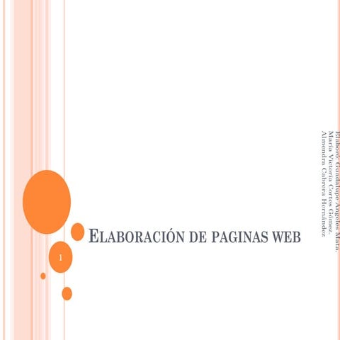 Elaboración de paginas web dinamicas