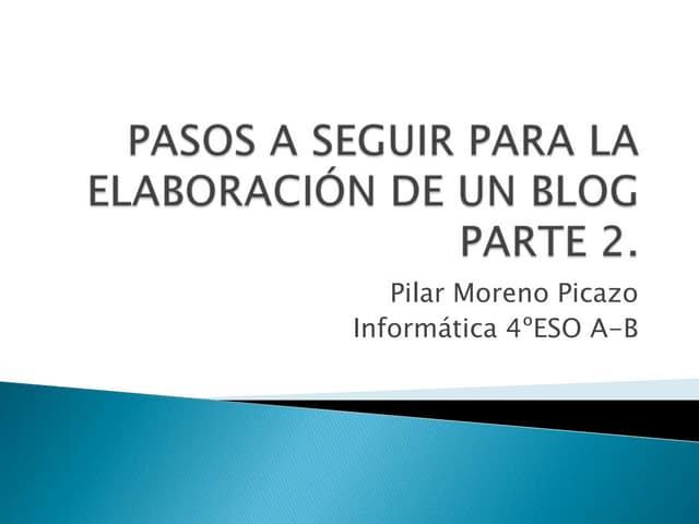 Elaboración de un blog parte 2