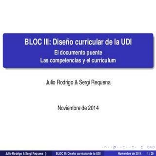 Elaboración documento puente