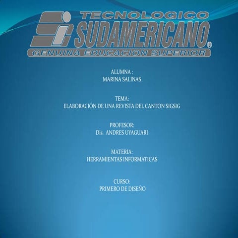 Elaboracion de la revista