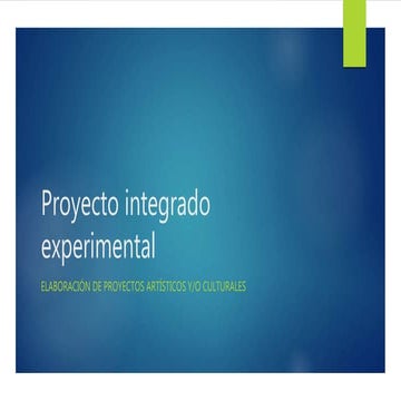 Elaboracion de proyectos