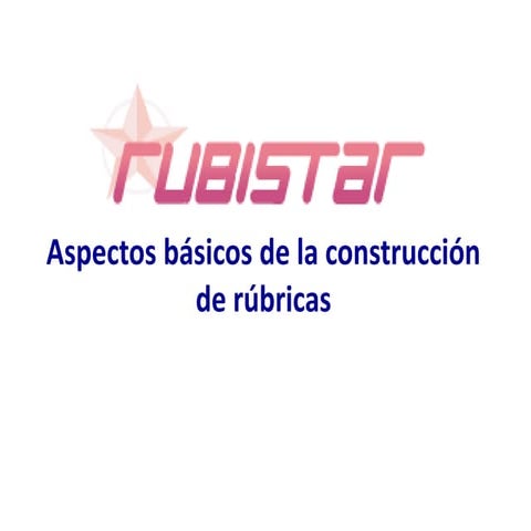  Elaboración de rúbricas en línea