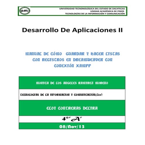 Elaboracion de una bd con dreawever