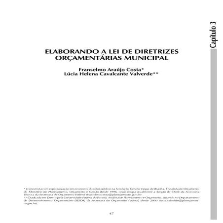 Elaborando A Ldo Municipal