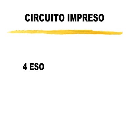 Elaborar circuitos impresos