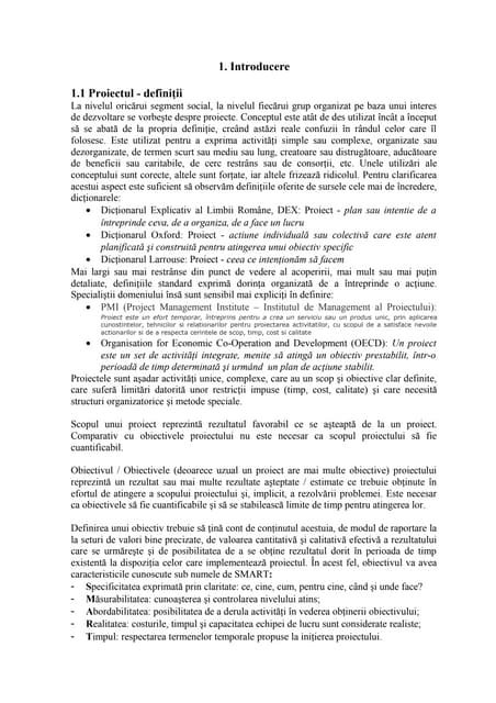 Proiect De Management Model 5 Management de proiect