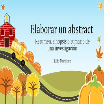 Elaborar un abstract