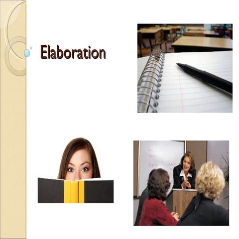 Instructional Strategy: Elaboration