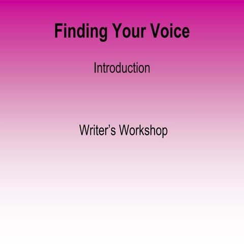 Finding your voice; Elaboration in expository writing techniques for middle s...