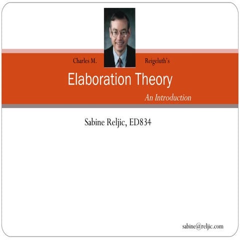 Elaboration Theory